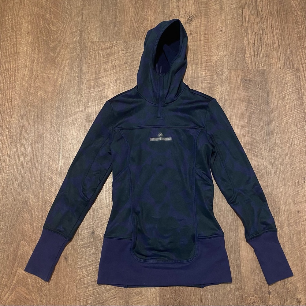 Adidas by Stella McCartney 1/4 zip up printed hoodie
